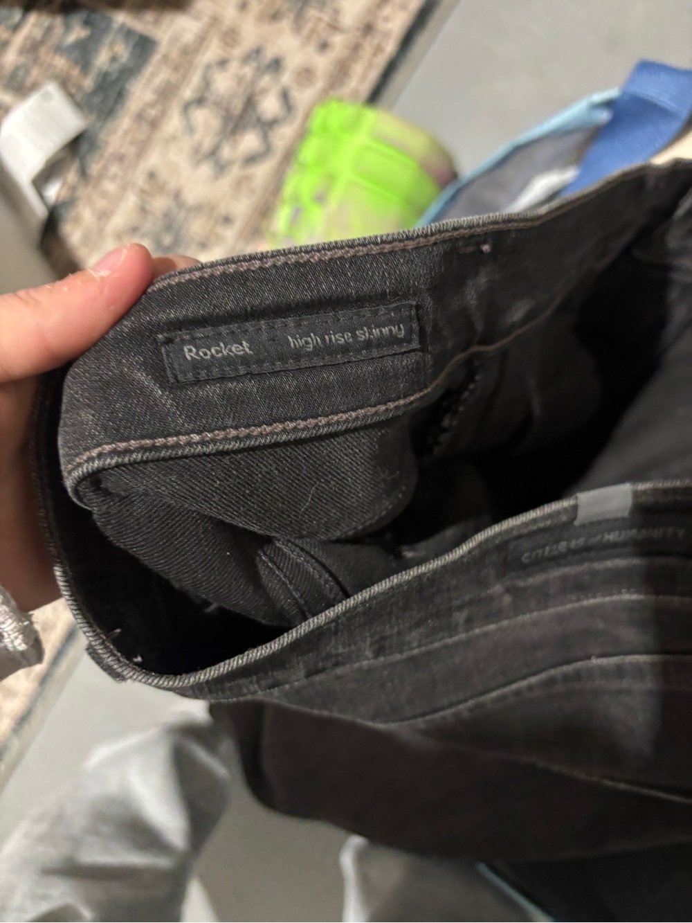 Citizens of Humanity Rocket high rise skinny jeans in black - Picture 8 of 8